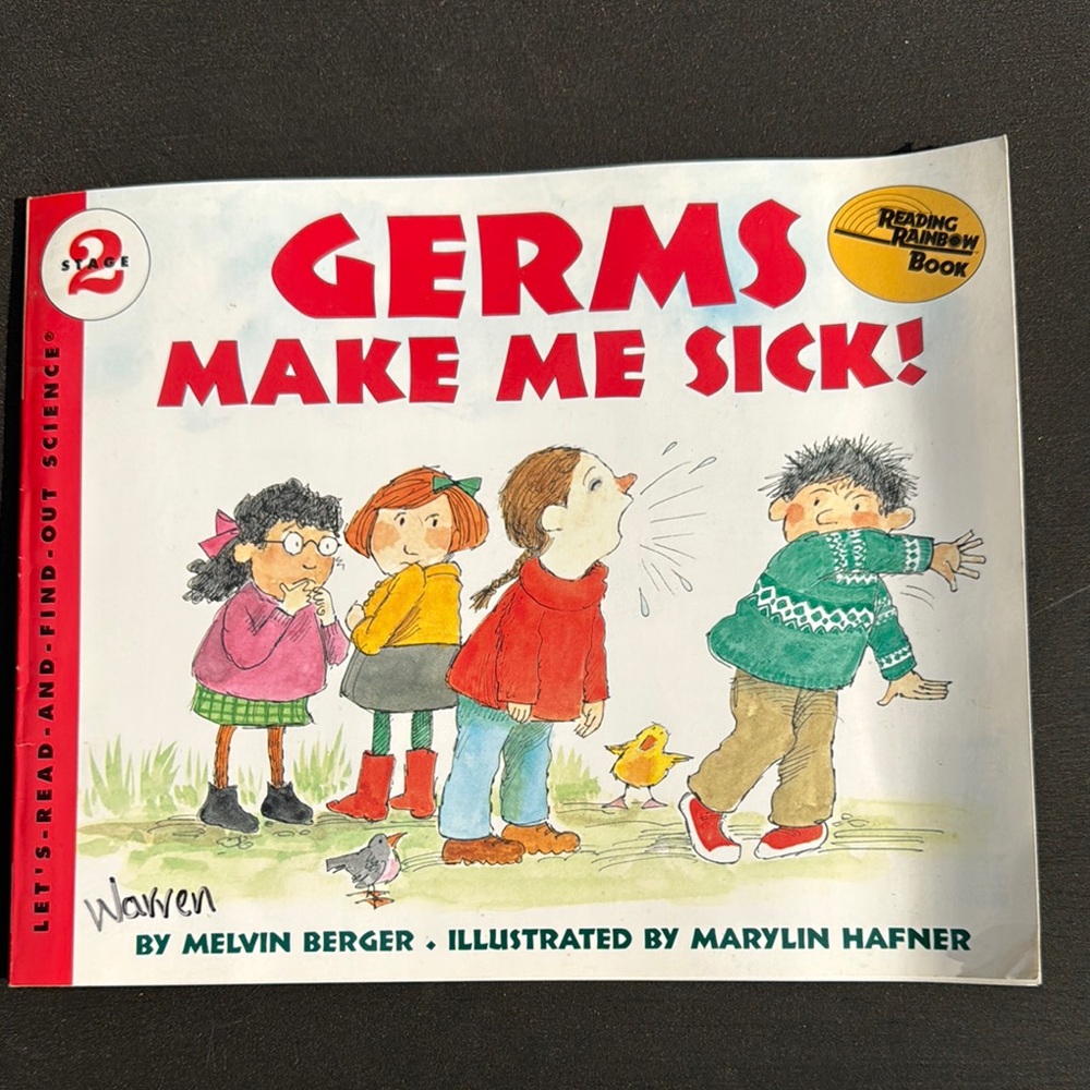 Reading Rainbow Germs Make Me Sick! Book by Melvin Berger pics by Marylin Hafner